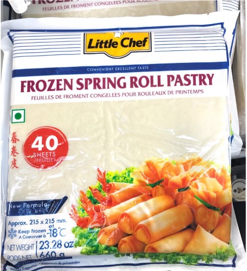 Little Chef Frozen Spring Roll Pastry, Asian Frozen