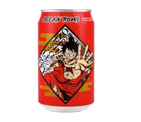 Ocean Bomb One Piece Yoghurt Flavour Sparkling Water (Luffy) - 330ml ...